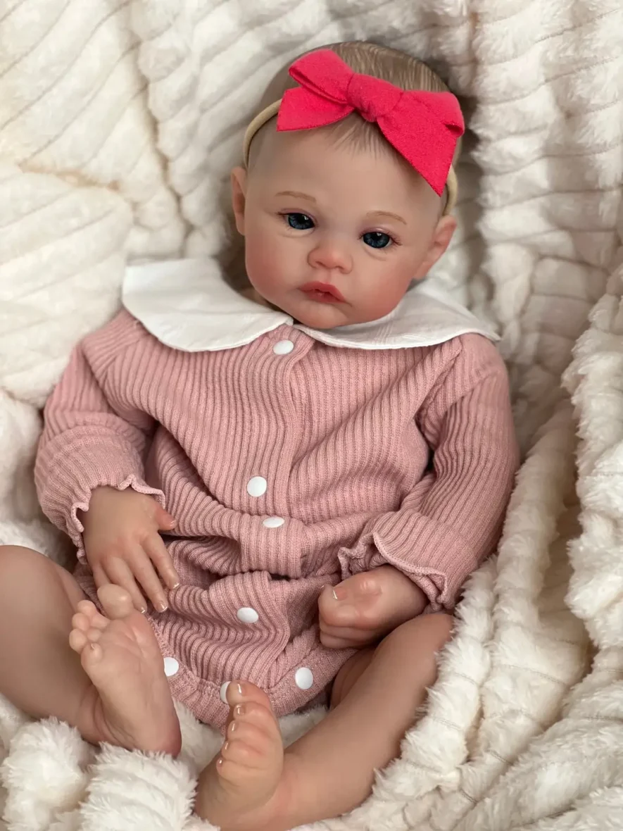 Meadow Reborn Baby Doll, 3D Skin Painted Hair Visible Veins